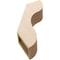 Ekena Millwork 5-inch W x 16-inch D x 22-inch H Carmel Rough Cedar Woodgrain TimberThane Knee Brace, Primed BRCUR05X16X22CARRCPR - alternate 3